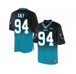 Nike Carolina Panthers #94 Kony Ealy BlackBlue Men's Stitched NFL Elite Fadeaway Fashion Jersey