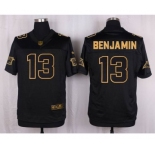 nike nfl jerseys carolina panthers #13 benjamin black gold collection[Elite]