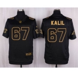 nike nfl jerseys carolina panthers #67 kalil black gold collection[Elite]