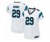 Women Nike Carolina Panthers #29 Mike Adams Game White NFL Jersey
