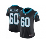 Women Nike Carolina Panthers #60 Daryl Williams Black Team Color Vapor Untouchable Limited Player NFL Jersey