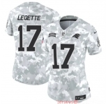 Women's Carolina Panthers #17 Xavier Legette 2024 F.U.S.E Arctic Camo Salute To Service Limited Stitched Football Jersey