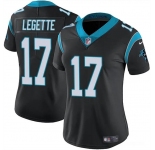 Women's Carolina Panthers #17 Xavier Legette Black 2024 Draft Vapor Football Stitched Jersey