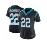 Women's Nike Carolina Panthers #22 Christian McCaffrey Vapor Untouchable Limited Black Team Color NFL Jersey