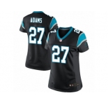 Women's Nike Carolina Panthers #27 Mike Adams Limited Black Team Color NFL Jersey