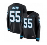 Women's Nike Carolina Panthers #55 David Mayo Limited Black Therma Long Sleeve NFL Jersey