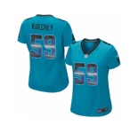 Women's Nike Carolina Panthers #59 Luke Kuechly Limited Blue Strobe NFL Jersey