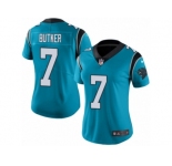 Women's Nike Carolina Panthers #7 Harrison Butker Limited Blue Rush NFL Jersey