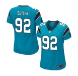Women's Nike Carolina Panthers #92 Vernon Butler Game Blue Alternate NFL Jersey