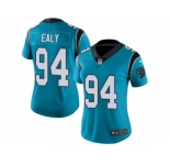 Women's Nike Carolina Panthers #94 Kony Ealy Limited Blue Rush NFL Jersey