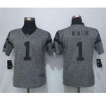 nike women nfl jerseys carolina panthers #1 newton gray[nike]