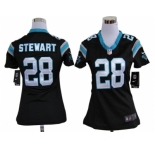 nike women nfl jerseys carolina panthers #28 stewart black[nike]
