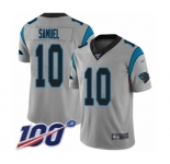 Youth Carolina Panthers #10 Curtis Samuel Silver Inverted Legend Limited 100th Season Football Jersey