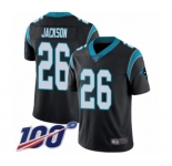 Youth Carolina Panthers #26 Donte Jackson Black Team Color Vapor Untouchable Limited Player 100th Season Football Jersey