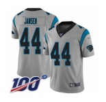 Youth Carolina Panthers #44 J.J. Jansen Silver Inverted Legend Limited 100th Season Football Jersey