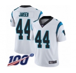Youth Carolina Panthers #44 J.J. Jansen White Vapor Untouchable Limited Player 100th Season Football Jersey