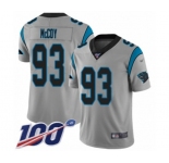 Youth Carolina Panthers #93 Gerald McCoy Silver Inverted Legend Limited 100th Season Football Jersey