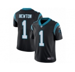 Youth Nike Carolina Panthers #1 Cam Newton Vapor Untouchable Limited Black Team Color NFL Jersey