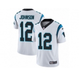 Youth Nike Carolina Panthers #12 Charles Johnson Vapor Untouchable Limited White NFL Jersey