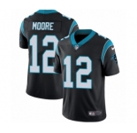 Youth Nike Carolina Panthers #12 DJ Moore Black Team Color Vapor Untouchable Limited Player NFL Jersey