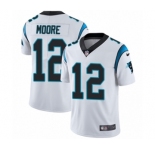 Youth Nike Carolina Panthers #12 DJ Moore White Vapor Untouchable Limited Player NFL Jersey
