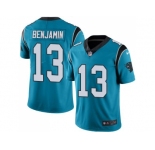 Youth Nike Carolina Panthers #13 Kelvin Benjamin Blue Stitched NFL Limited Rush Jersey