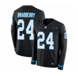 Youth Nike Carolina Panthers #24 James Bradberry Limited Black Therma Long Sleeve NFL Jersey