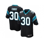 Youth Nike Carolina Panthers #30 Stephen Curry Black Team Color Stitched NFL Elite Jersey