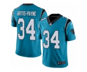 Youth Nike Carolina Panthers #34 Cameron Artis-Payne Limited Blue Rush NFL Jersey