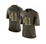 Youth Nike Carolina Panthers #41 Captain Munnerlyn Limited Green Salute to Service NFL Jersey