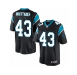Youth Nike Carolina Panthers #43 Fozzy Whittaker Limited Black Team Color NFL Jersey