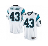 Youth Nike Carolina Panthers #43 Fozzy Whittaker Limited White NFL Jersey