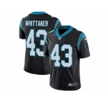 Youth Nike Carolina Panthers #43 Fozzy Whittaker Vapor Untouchable Limited Black Team Color NFL Jersey