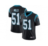 Youth Nike Carolina Panthers #51 Sam Mills Vapor Untouchable Limited Black Team Color NFL Jersey