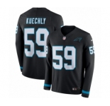 Youth Nike Carolina Panthers #59 Luke Kuechly Limited Black Therma Long Sleeve NFL Jersey