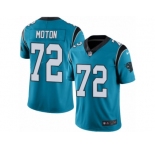 Youth Nike Carolina Panthers #72 Taylor Moton Limited Blue Rush NFL Jersey