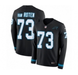 Youth Nike Carolina Panthers #73 Greg Van Roten Limited Black Therma Long Sleeve NFL Jersey