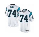 Youth Nike Carolina Panthers #74 Daeshon Hall Limited White NFL Jersey