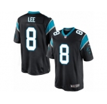 Youth Nike Carolina Panthers #8 Andy Lee Limited Black Team Color NFL Jersey