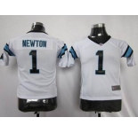 nike youth nfl jerseys carolina panthers #1 newton white[nike]