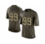 nike youth nfl jerseys carolina panthers #99 kawann short army green[nike Limited Salute To Service]