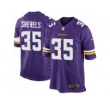 Men's Nike Minnesota Vikings #35 Marcus Sherels Purple Game Team Color NFL Jersey