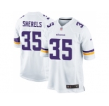Men's Nike Minnesota Vikings #35 Marcus Sherels White Game NFL Jersey