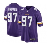 Men's Nike Minnesota Vikings #97 Everson Griffen Game Purple Team Color NFL Jersey