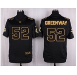Nike Minnesota Vikings #52 Chad Greenway black Pro Line Gold Collection Jersey[Elite]