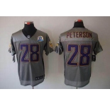 nike nfl jerseys minnesota vikings #28 peterson grey[Elite shadow 50th Patch]