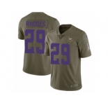 Men Nike Minnesota Vikings #29 Xavier Rhodes Limited Olive 2017 Salute to Service NFL Jersey
