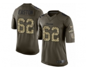 Men Nike Minnesota Vikings #62 Nick Easton Limited Green Salute to Service NFL Jersey