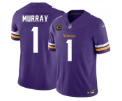 Men's Minnesota Vikings #1 Kyler Murray Purple 2026 F.U.S.E. 4-Star C Patch Vapor Untouchable Limited Football Stitched Jersey