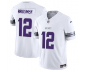 Men's Minnesota Vikings #12 Max Brosmer White 2025 F.U.S.E. Winter Warrior Limited Football Stitched Jersey
